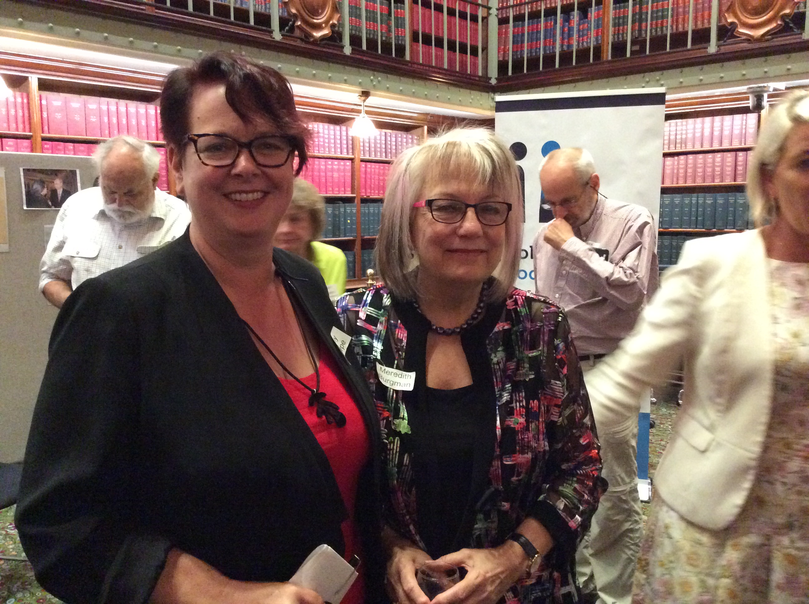 Hon Penny Sharpe, Meredith Burgman - POSC launch NSW Parliament April 2018