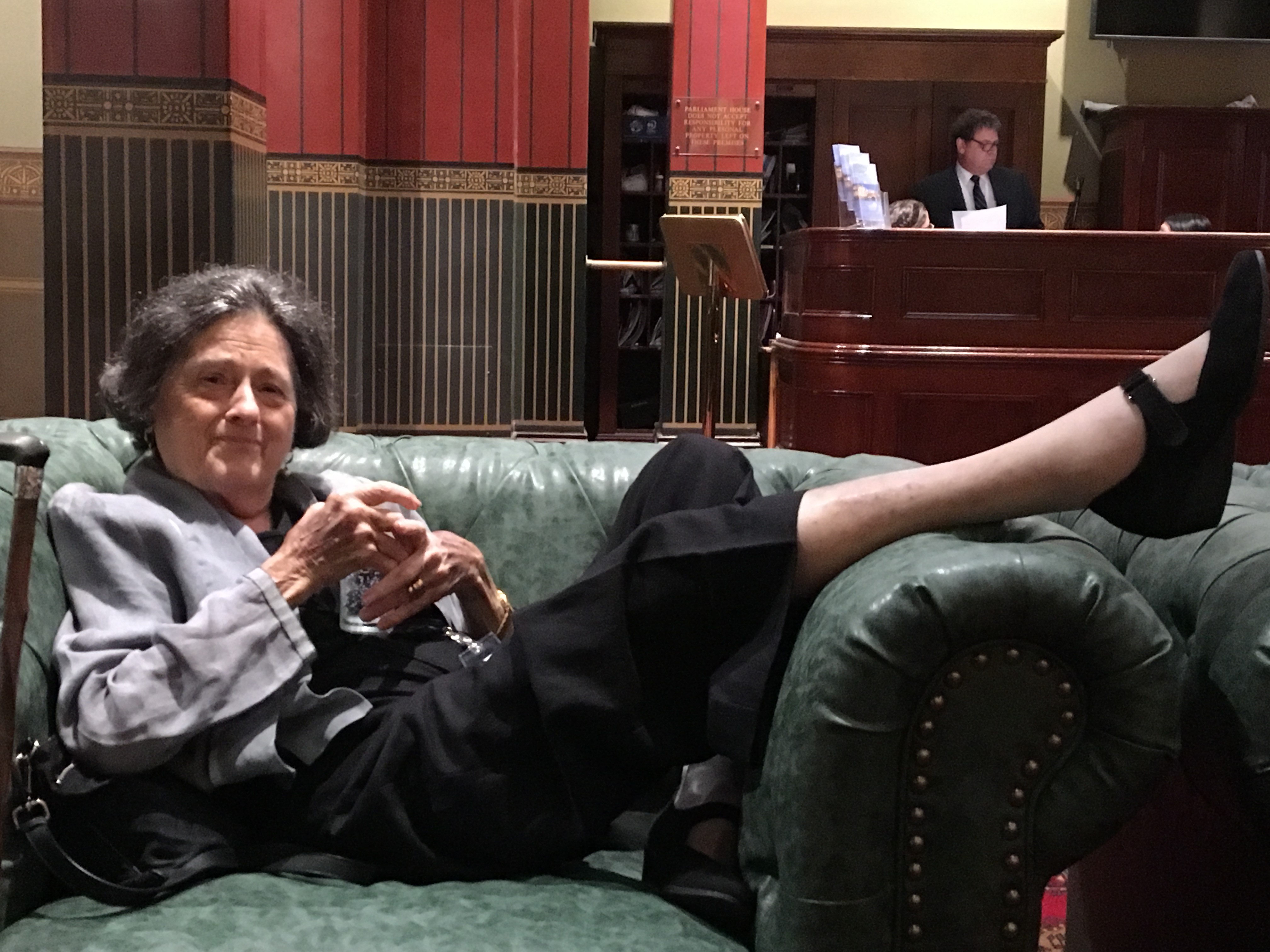 Ann Symonds at the POSC launch NSW Parliament April 2018